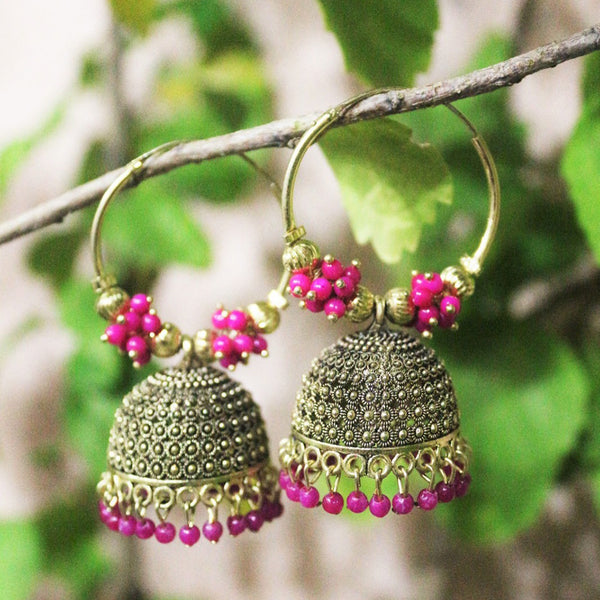 Buy Fida Enamel Pink Dangler Earrings Online At Best Price @ Tata CLiQ