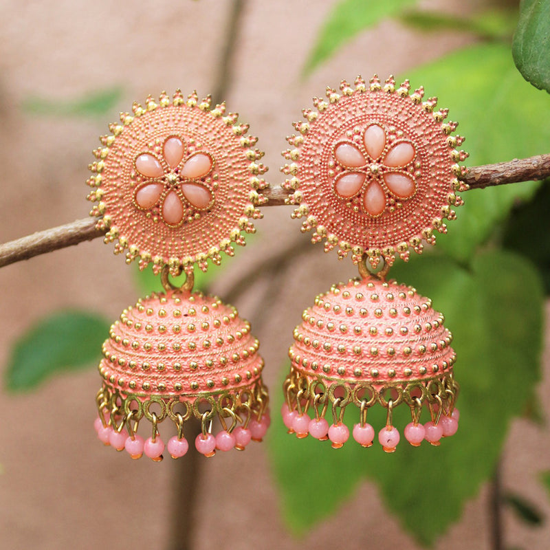 Stud earrings made of 316L steel - balls in copper colour | Jewelry Eshop