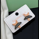 H K Fashion Anti Tarnish Stainless Steel Stud Earrings