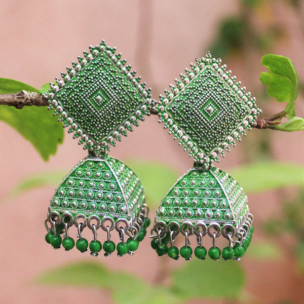 H K Fashion Beads Jhumki Earrings