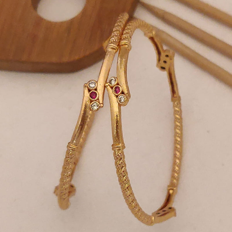 H K Fashion Gold Plated Bangle Set