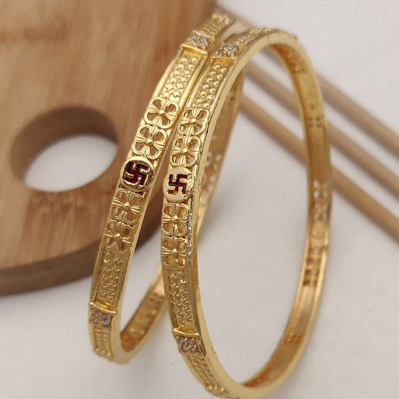 H K Fashion Gold Plated Bangle Set