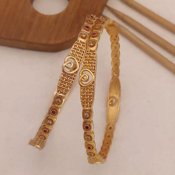 H K Fashion Gold Plated Bangle Set