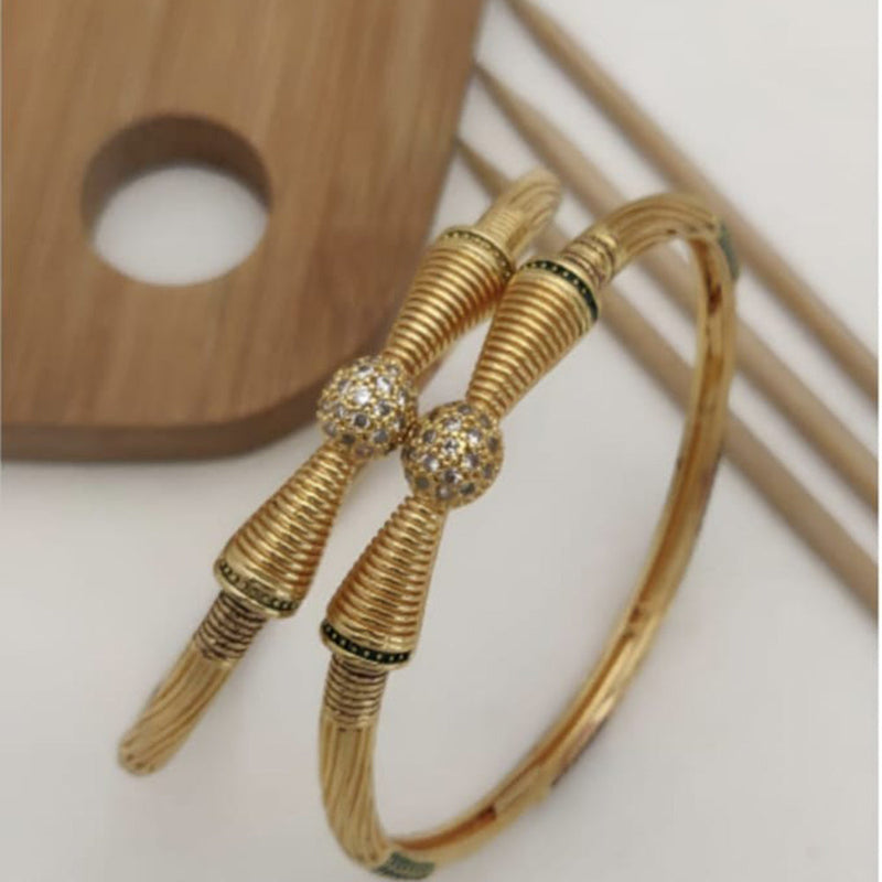 H K Fashion Gold Plated Bangle Set