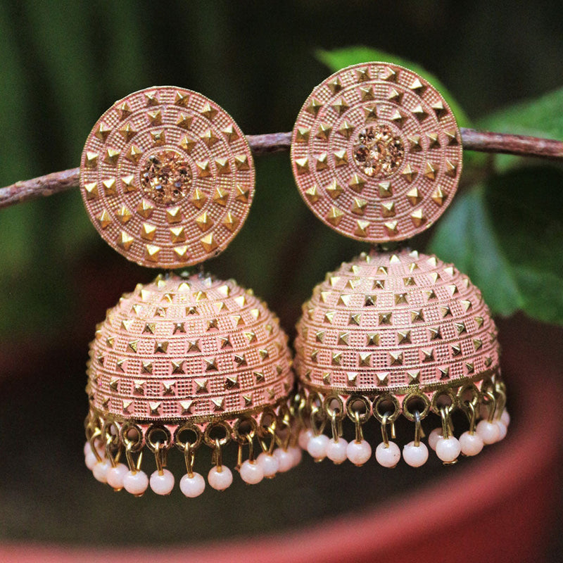 H K Fashion  Beads Jhumki Earrings