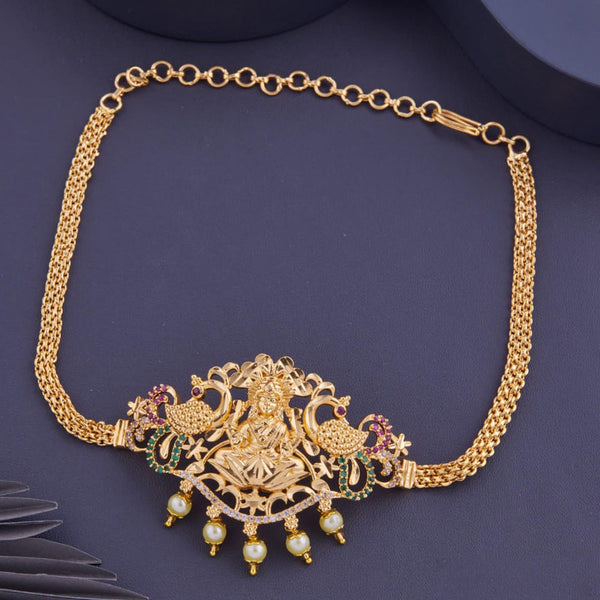 H K Fashion Gold Plated Austrian Stone Choker Necklace Set