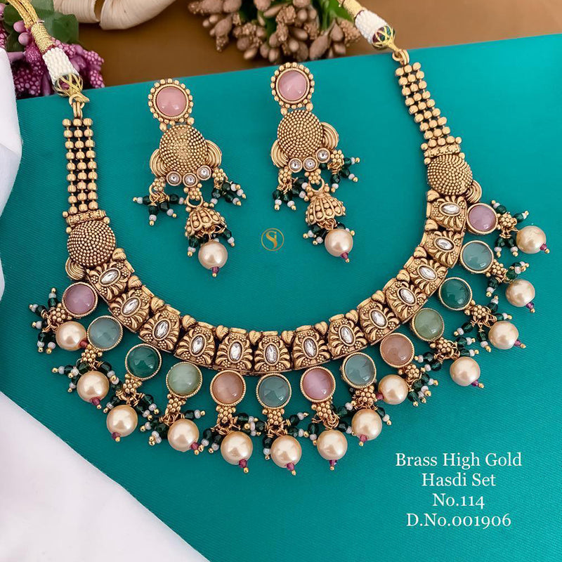 India Art Gold Plated Necklace Set