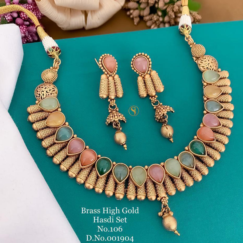 India Art Gold Plated Necklace Set