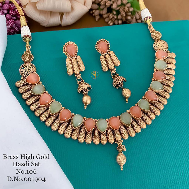 India Art Gold Plated Necklace Set