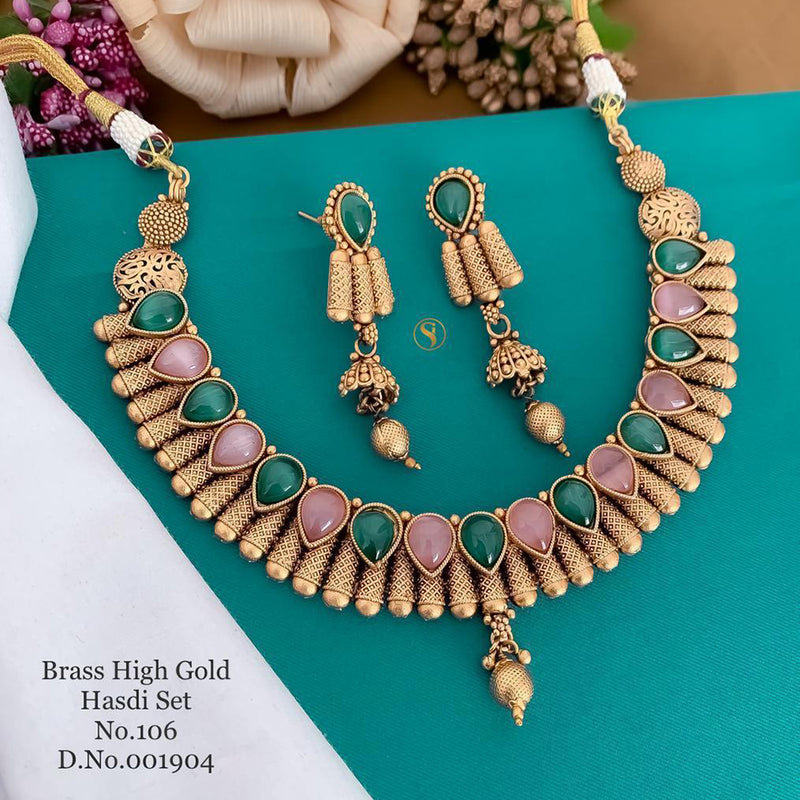 India Art Gold Plated Necklace Set