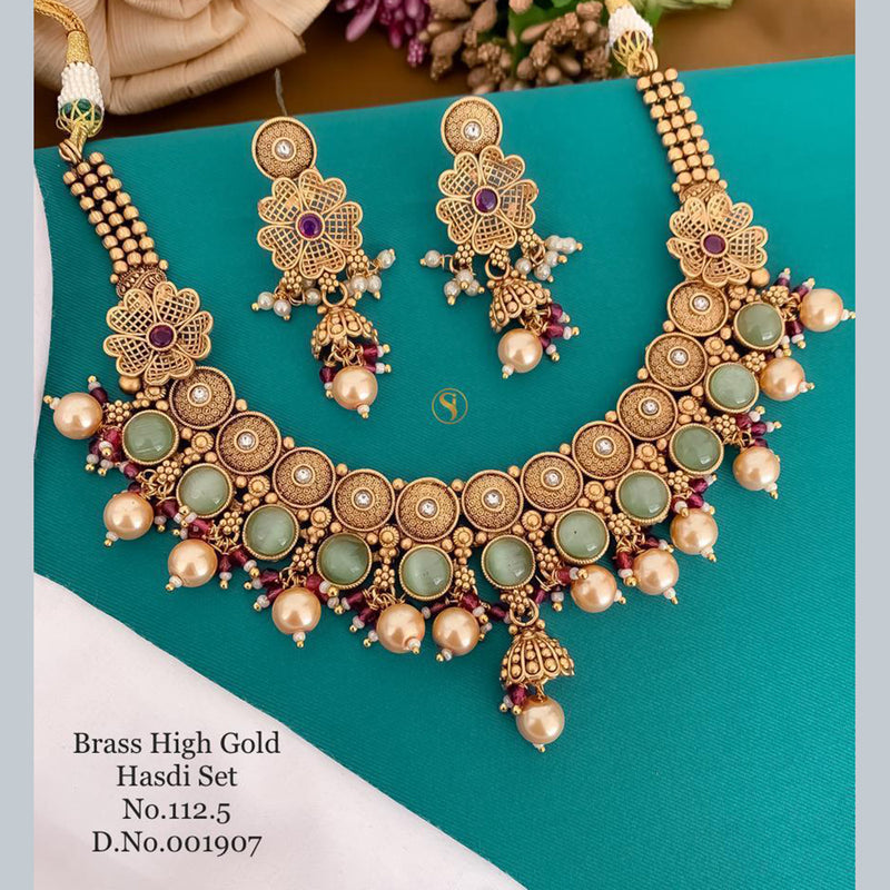 India Art Gold Plated Necklace Set