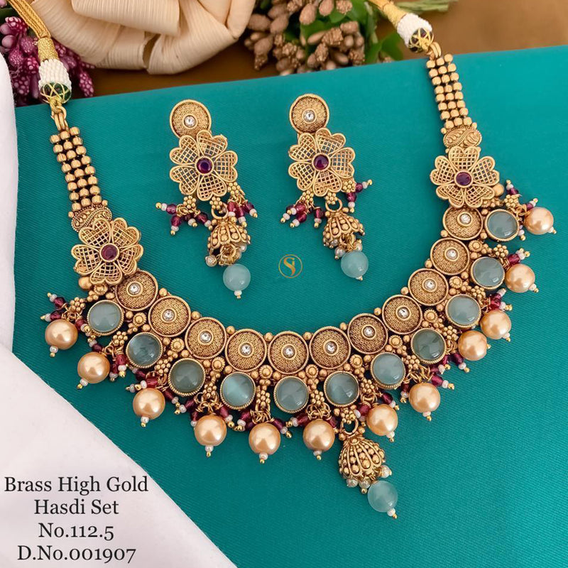 India Art Gold Plated Necklace Set