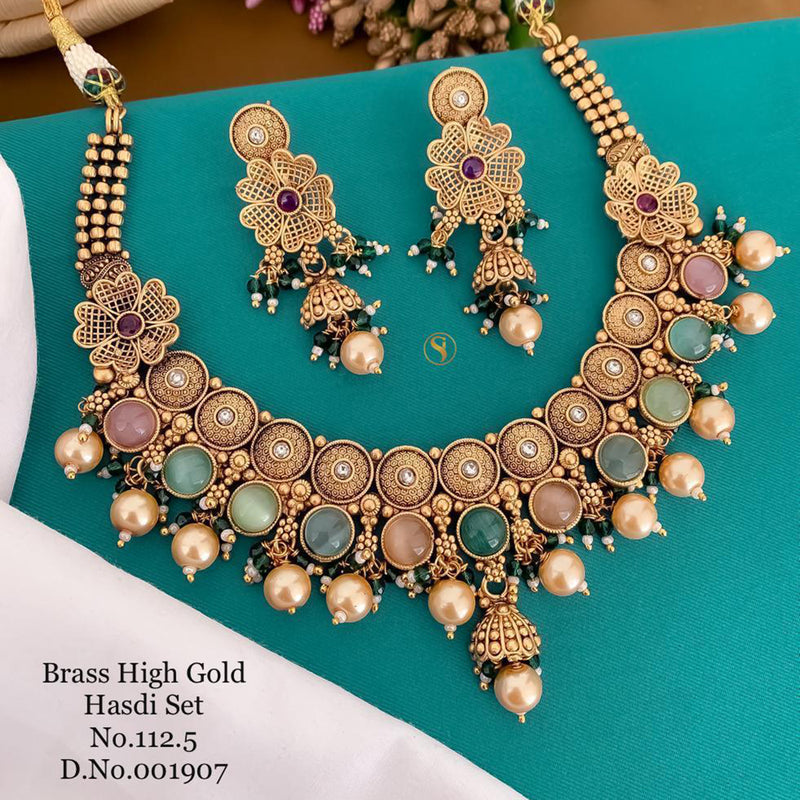 India Art Gold Plated Necklace Set