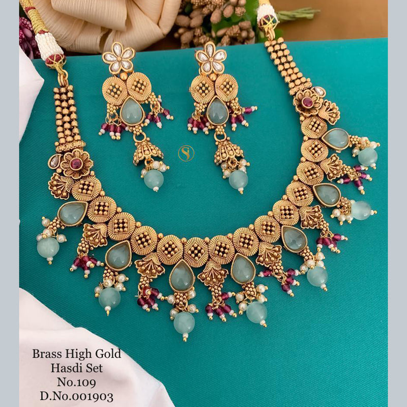 India Art Gold Plated Necklace Set