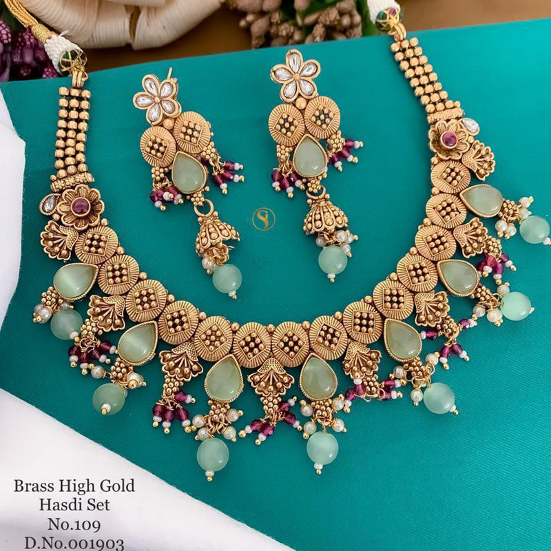 India Art Gold Plated Necklace Set