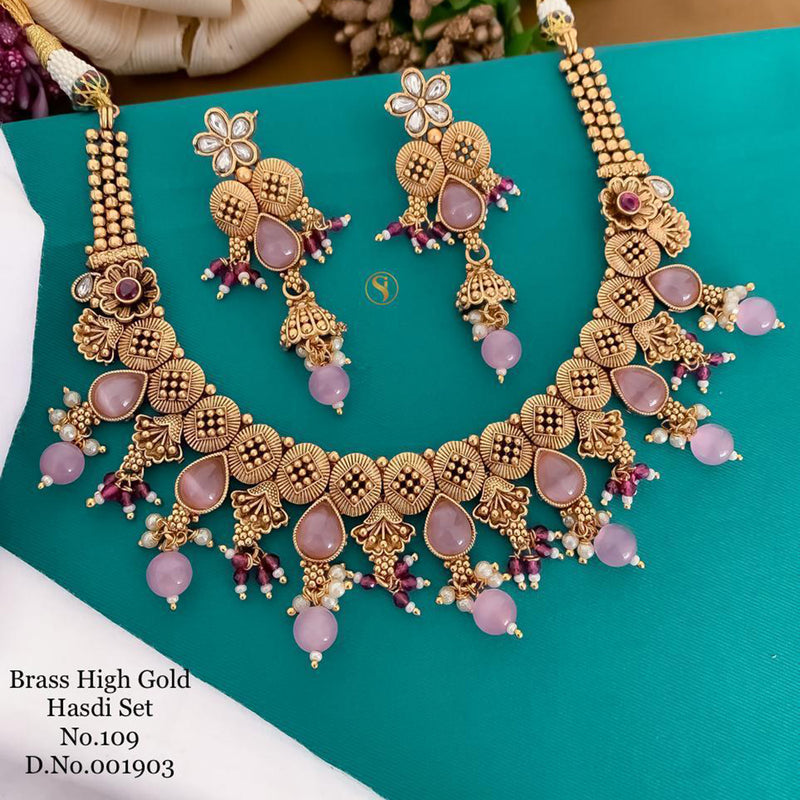 India Art Gold Plated Necklace Set