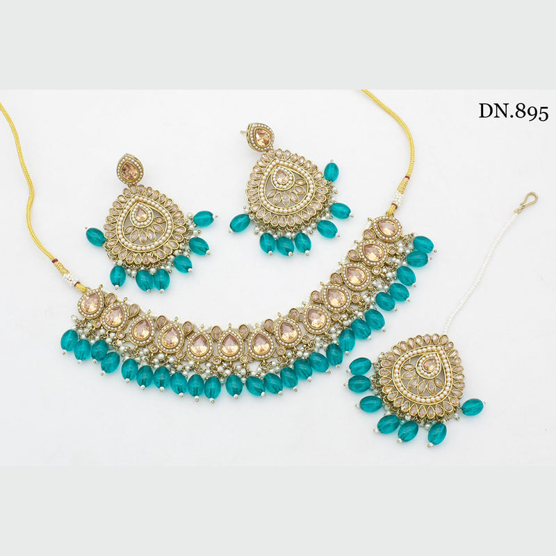 India Art Gold Plated Necklace Set