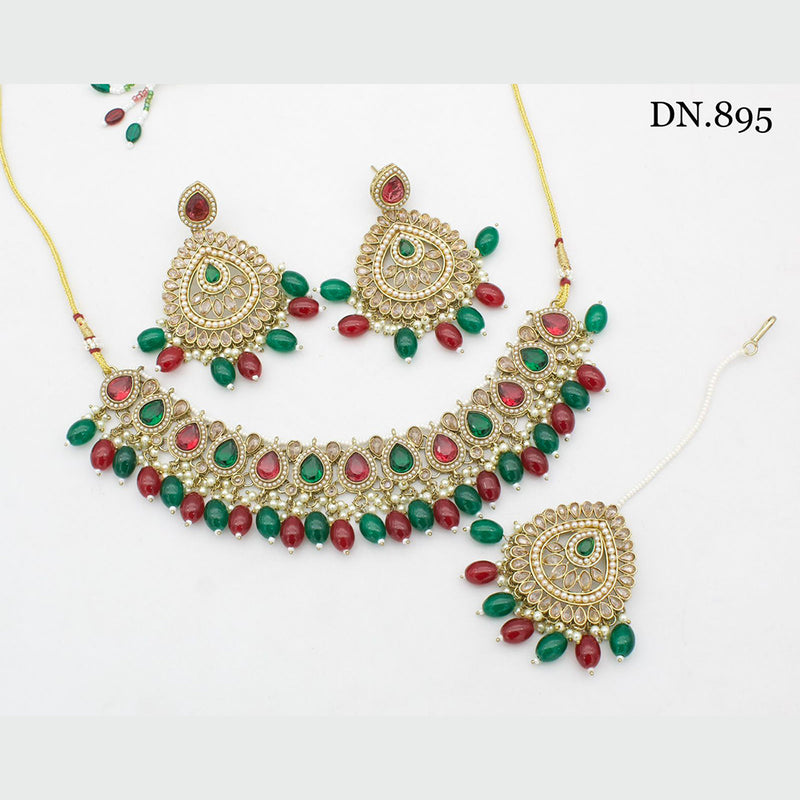 India Art Gold Plated Necklace Set