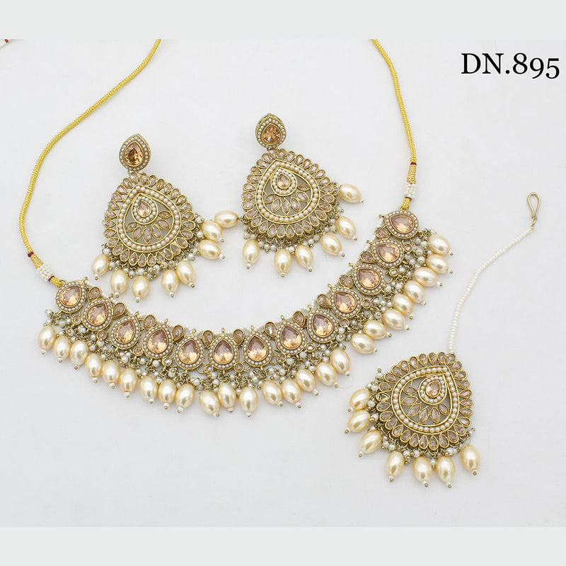 India Art Gold Plated Necklace Set