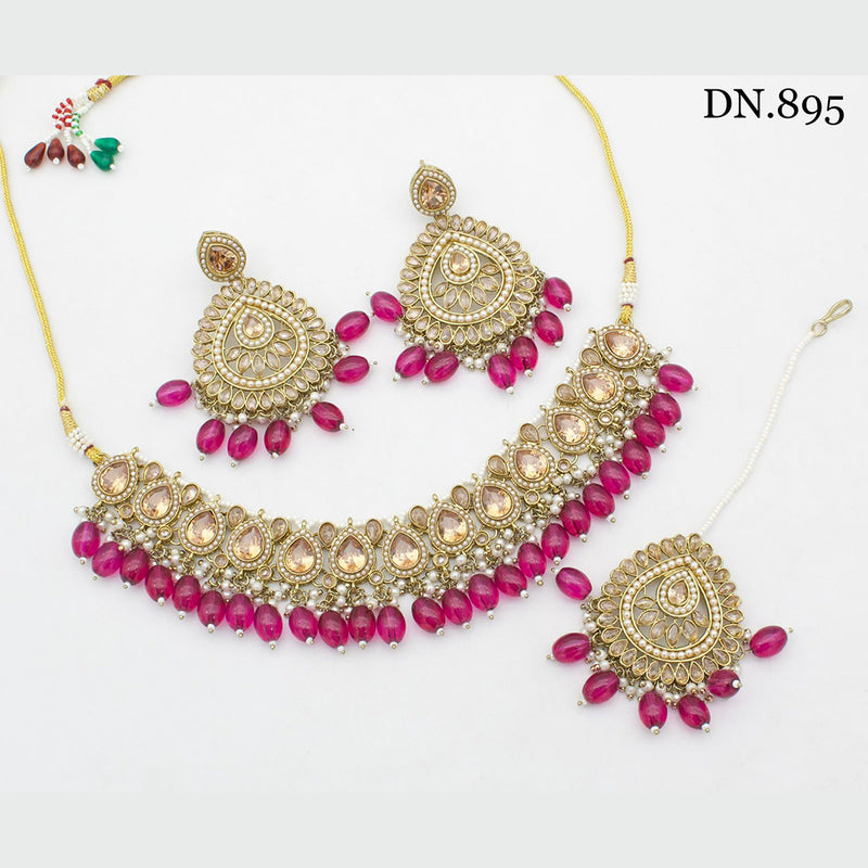 India Art Gold Plated Necklace Set