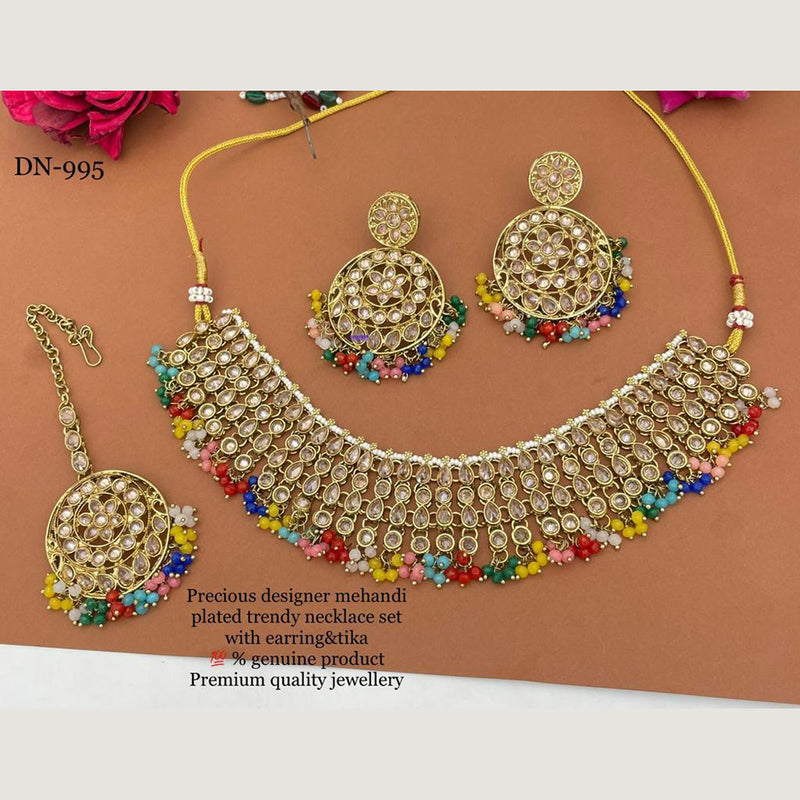 India Art Gold Plated Necklace Set