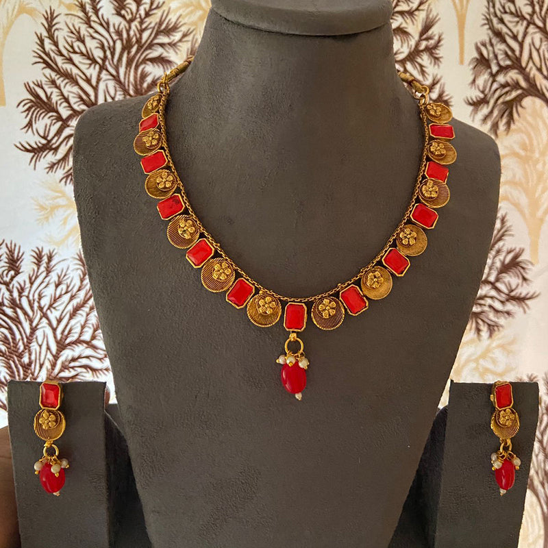 India Art Gold Plated Necklace Set