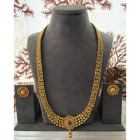 India Art Gold Plated Long Necklace Set