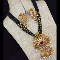 India Art Gold Plated Long Necklace Set