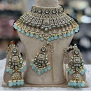 India Art Gold Plated Kundan Necklace Set