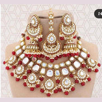 India Art Gold Plated Kundan Necklace Set