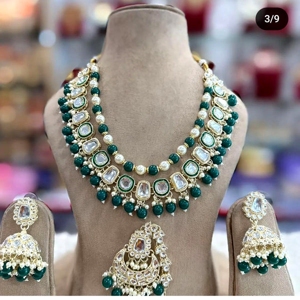Bridal Green Fine Kundan Gold Plated Necklace Set/ Indian Pakistani Wedding  Set/gold Fine Kundan Bridal Jewelry/ Bridal Jewelry - Etsy