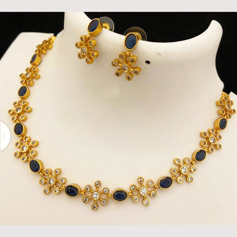 India Art Gold Plated Austrian Stone Necklace Set