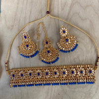 India Art Gold Plated Kundan Necklace Set