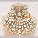 India Art Gold Plated Kundan Stone And Beads Necklace Set
