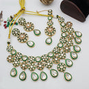 India Art Gold Plated Kundan Necklace Set