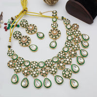 India Art Gold Plated Kundan Necklace Set