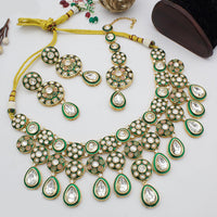 India Art Gold Plated Kundan Necklace Set