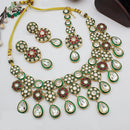 India Art Gold Plated Kundan Necklace Set