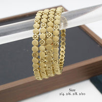 India Art Gold Plated Bangle Set