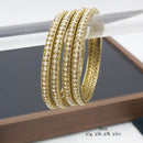 India Art Gold Plated Austrian Stone Bangles Set