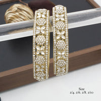India Art Gold Plated Crystal Stone Austrian Stone Bangles Set