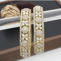 India Art Gold Plated Crystal And Austrian Stone Bangles Set