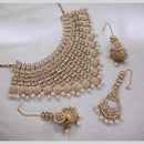 India Art Gold Plated  Kundan Stone And Beads  Necklace Set
