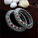 India Art Oxidised Pota Stone Bangles
