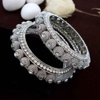 India Art Oxidised Pota Stone Bangles