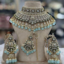India Art Timeless Beauty Kundan Beads And Pearl Necklace Set