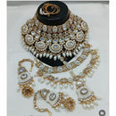 India Art Timeless Kundan Stone And Pearl Semi Bridal Necklace set