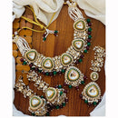India Art Ethnic Kundan Stone Beaded And Pearl Necklace Set