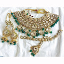 India Art Ethnic Kundan Stone Beaded And Pearl Necklace Set