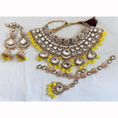 India Art Ethnic Kundan Stone Beaded And Pearl Necklace Set
